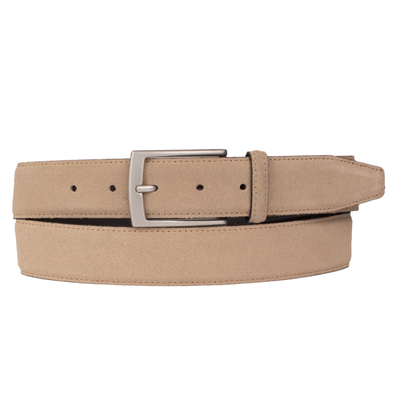 Afbeelding van PS35-46 700 Nude Suede Heren Riem - Presly & Sun